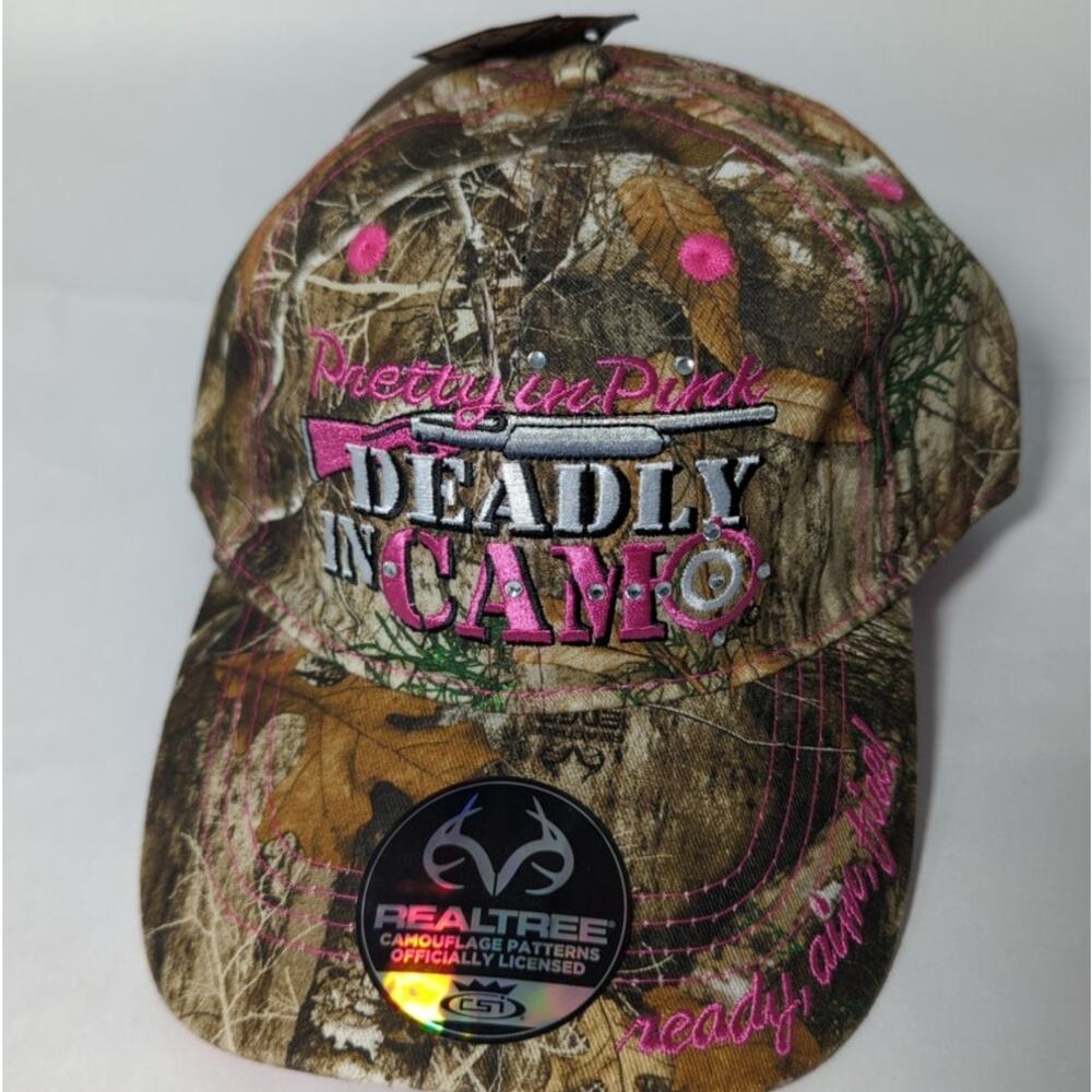 RealTree CSI Pretty in Pink Deadly In Camo Hunters Cap